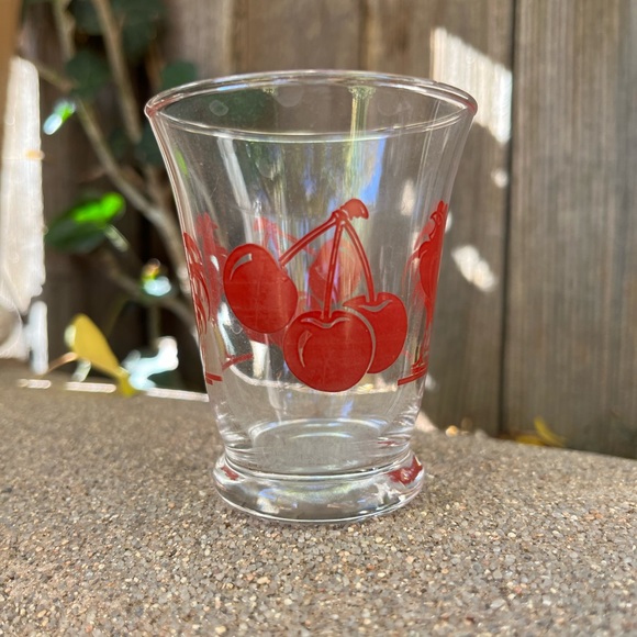 Libby Red Rooster Vintage Set of Chicken Juice Glasses Red Rooster & Cherry Cups - Picture 5 of 12
